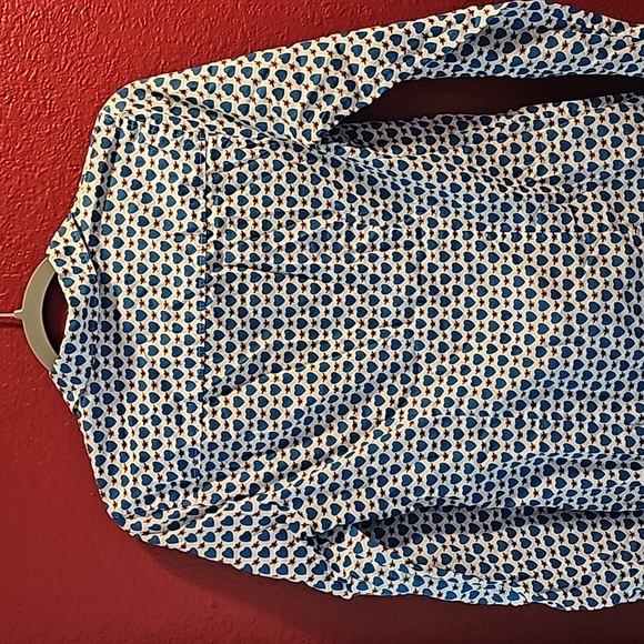 J. Crew patterned button up blouse - Picture 4 of 6